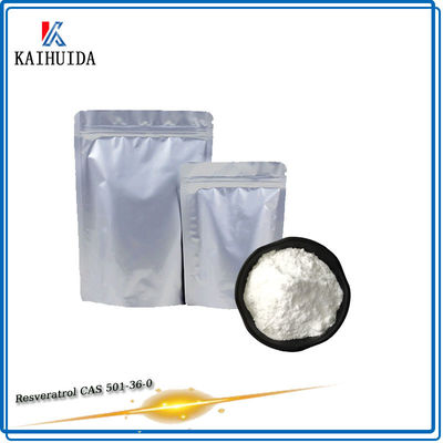 Os produtos químicos naturais do Resveratrol do extrato de Cuspidatum do Polygonum pulverizam CAS 501-36-0